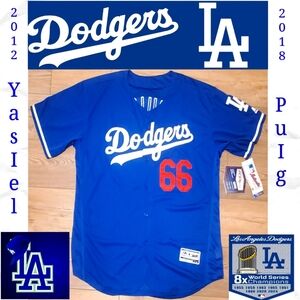 Yasiel Puig Los Angeles Dodgers Vintage Jersey
